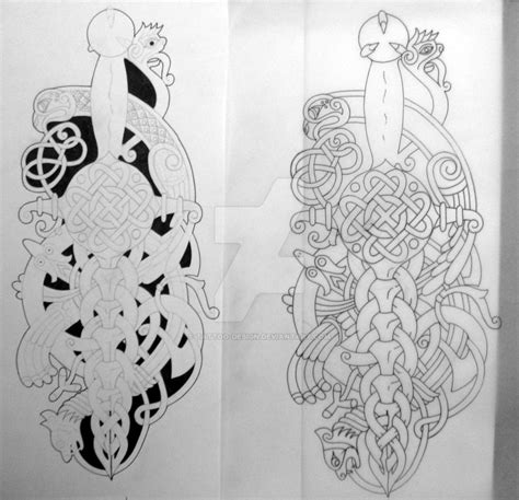 Celtic dagger outline by Tattoo-Design on DeviantArt