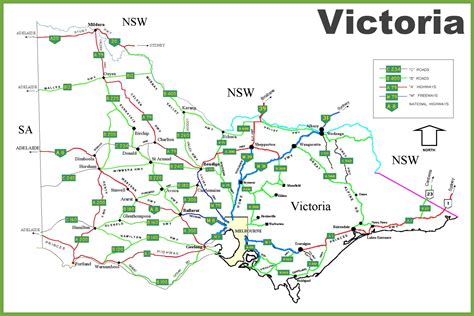 Victoria Australia map - Map of Victoria Australia (Australia)