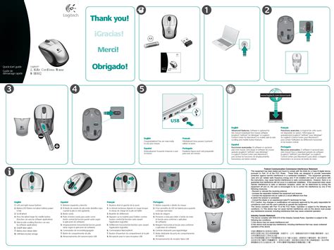 Logitech Far East MR0012 2.4GHz Cordless Mouse User Manual 620 001178 Faro AMR Front