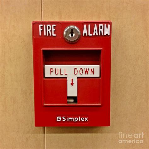 Simplex fire alarm pull station Photograph by Ben Schumin