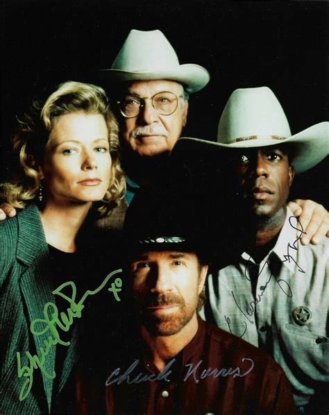 WALKER, TEXAS RANGER Cast Signed Photo x3 - Chuck Norris, Sheree J ...