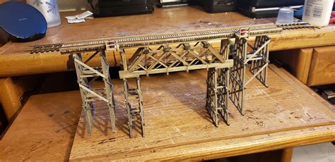 50' Deck Timber Bridge -- HO Scale Model Railroad Bridge Kit -- #761 ...