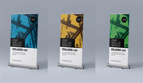 Free Roll-up / Pull-up Banner Stand Mockup PSD Files - Good Mockups