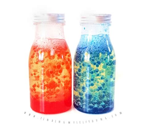 How to make a Lava Lamp Experiment Sensory Bottle | Finding Myself Young