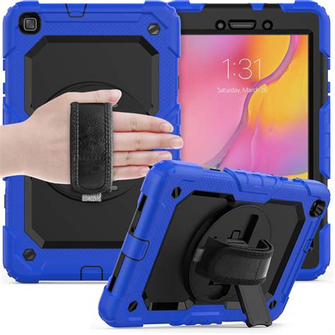 For Galaxy Tab A8.0 2019 / T290 Shockproof Colorful Silica Gel + PC Protective Case, with Holder ...