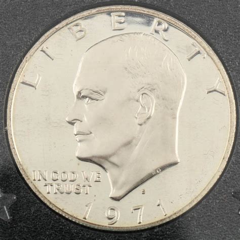 1971 S Eisenhower Proof Silver Dollar | EBTH