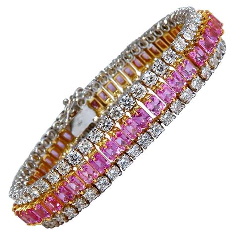 Natural Pink Diamond Bracelet - 40 For Sale on 1stDibs