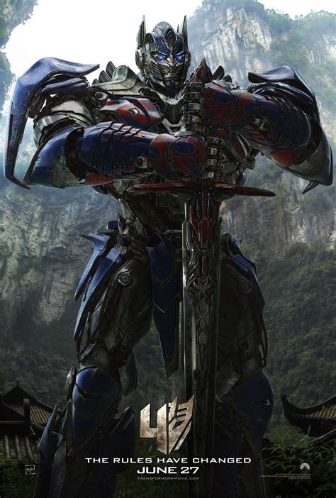 Transformers 4 Age Of Extinction Optimus Prime Character Poster ...