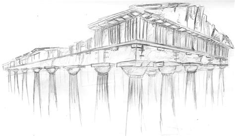 Parthenon Sketch by Nebulan on DeviantArt