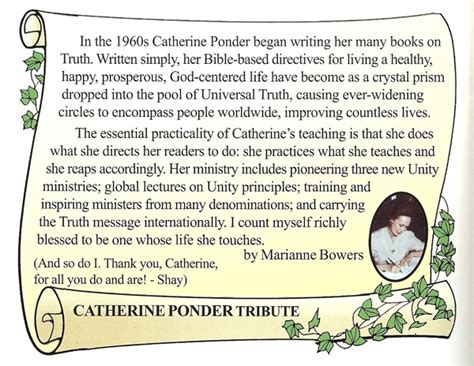 Catherine Ponder - Facebook, Instagram, Twitter [Profiles]