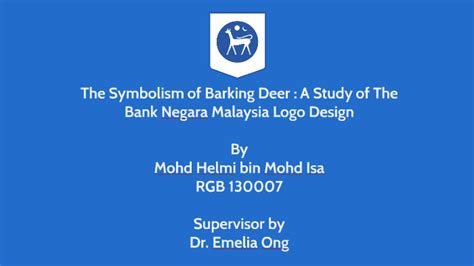 The Symbolism of Barking Deer: A Study of The Bank Negara Malaysia Logo ...