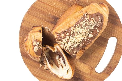 Pastry with Chocolate on the wooden board - Creative Commons Bilder