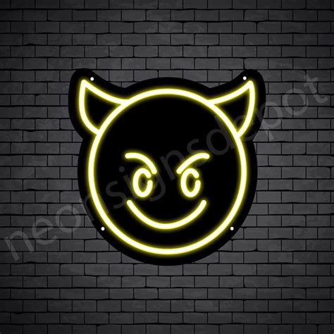 Smiling IMP Emoji Neon Sign - Neon Signs Depot | Neon signs, Neon, Neon ...