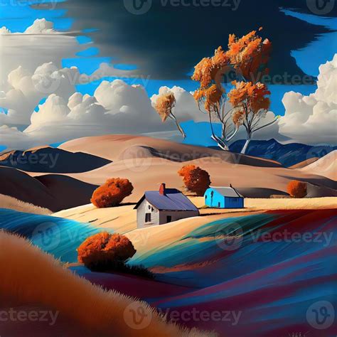 Landscape Art - Ai Generated 22416463 Stock Photo at Vecteezy