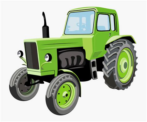 Green Deere John Agriculture Cartoon Tractor Clipart - Tractors Clipart , Free Transparent ...