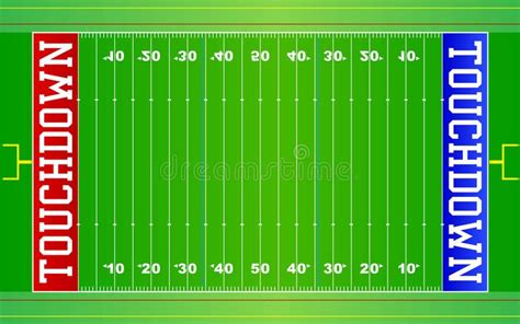 American Football Field NFL EPS. An illustration of an American ...