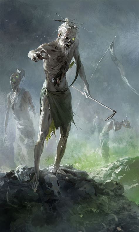 ArtStation - zombies, xin xia | Undead art, Zombie art, Fantasy art