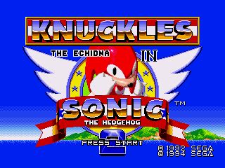 Sonic and Knuckles - Download - ROMs - Sega Genesis/Sega MegaDrive (GEN)