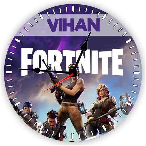 Clock – Fortnite – Personalize with Name – Mom’s Charm