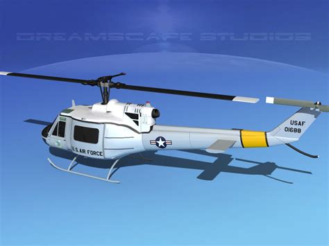 Military Bell Uh-1b Iroquois 3D Model - TurboSquid 1220143