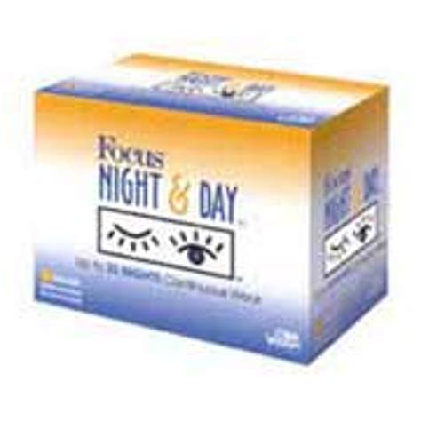 Focus Night and Day 3 Pack Monthly Disposable Contact Lenses ...