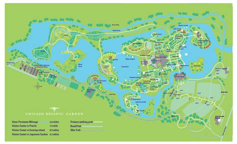 Chicago Botanic Garden Map - Chicago IL • mappery