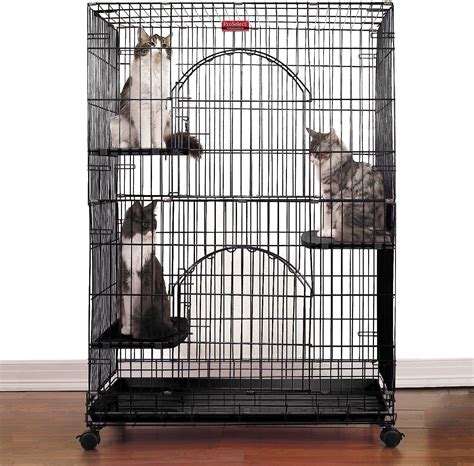 ProSelect Foldable Cat Cage, Black - Chewy.com