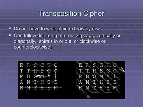 PPT - Transposition Cipher PowerPoint Presentation, free download - ID:1744803