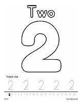 Number 2 Coloring Page sketch template