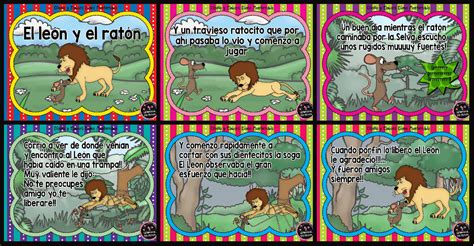 Fábulas para niños. El león y el ratón EN IMÁGENES