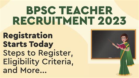 BPSC Teacher Recruitment 2023: Registration Starts Today, Steps to ...