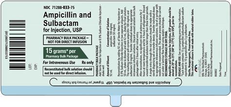 Ampicillin and Sulbactam Injection: PI - Drugs.com