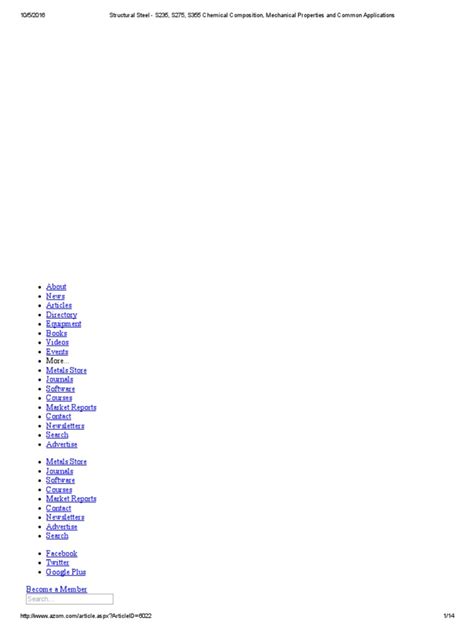 Structural Steel - S235, S275, S355 Chemical Composition, Mechanical Properties and Common ...