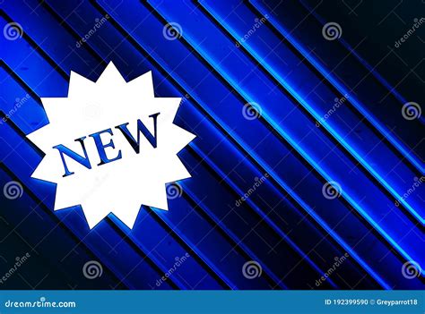 New Star Badge Icon Artistic Line Abstract Blue Background Illustration ...