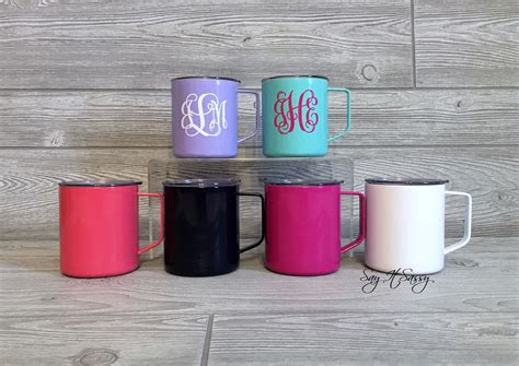 Personalized Mug -Stainless Steel Coffee Mug - Monogrammed Coffee Cup - Custom Coffee Mug ...