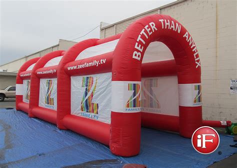 custom inflatable tunnel, inflatable entrance tunnel, custom inflatable, TV Asia USA