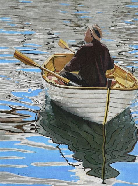 Guy in row boat painting Watercolor Paintings, Original Paintings, Watercolour, Acrylic Painting ...