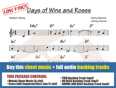 Days of Wine and Roses Backing Track Jazz - Backing Track Center