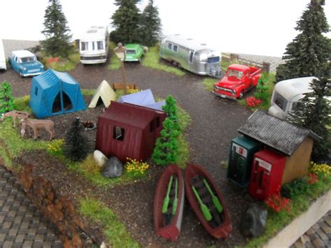 The Ultimate Camping Getaway HO scale diorama