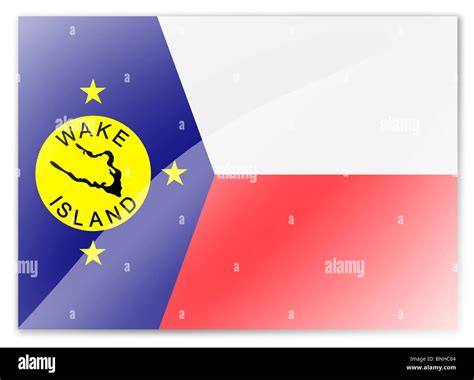 Wake Island flag Stock Photo - Alamy