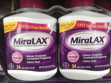 Miralax Laxative Powder | Harvey @ Costco