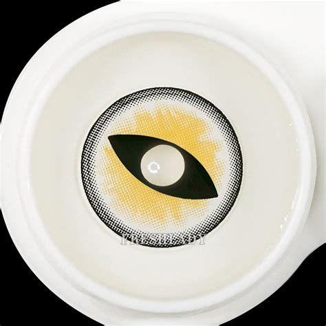 Anime Cosplay Sexy yellow cat eye contacts Fresh Lady