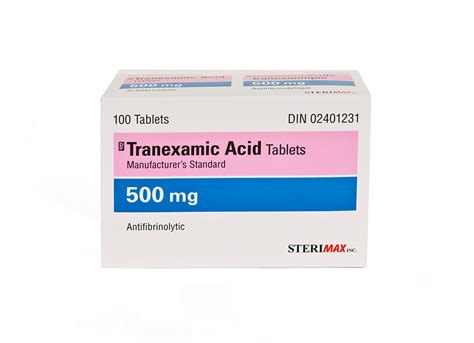 Tranexamic Acid 500mg Tablets now available! - SteriMax Inc.