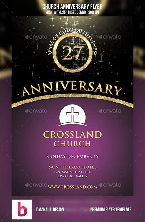 Church Anniversary Flyer | Churches, Anniversaries and Logos