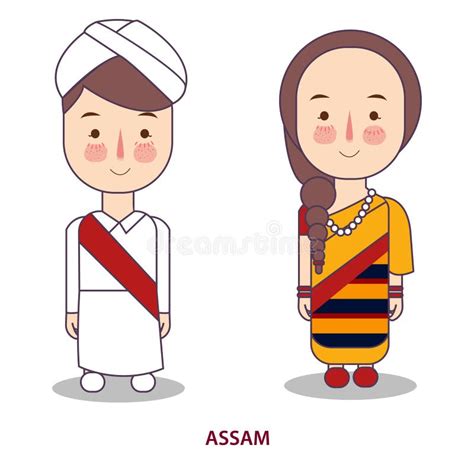 Traditional Dress Assam Stock Illustrations – 35 Traditional Dress ...