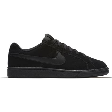 Nike Mens Court Royale Suede Tennis Shoes - Black - Tennisnuts.com