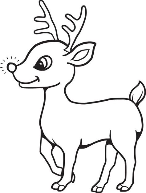 Clarice Reindeer Coloring Page