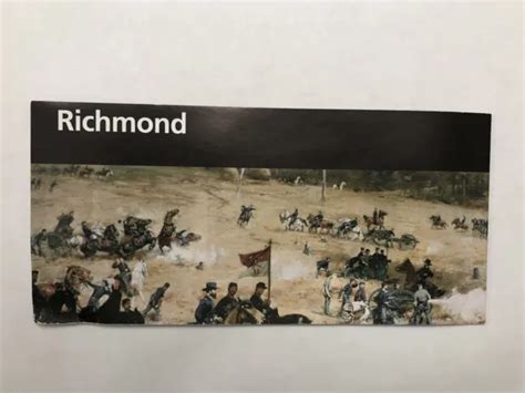 RICHMOND NATIONAL BATTLEFIELD Park Unigrid Brochure Map Newest Version Virginia $2.59 - PicClick