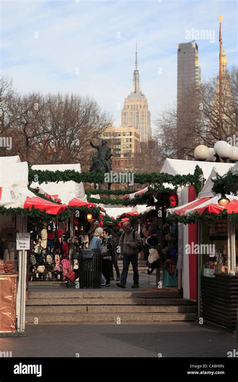 Union Square Holiday, Christmas Market, Manhattan, New York City, USA on Friday, December 2 ...