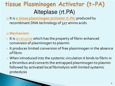 Thrombolytics ppt | Dna technology, Paramedic school, Critical care